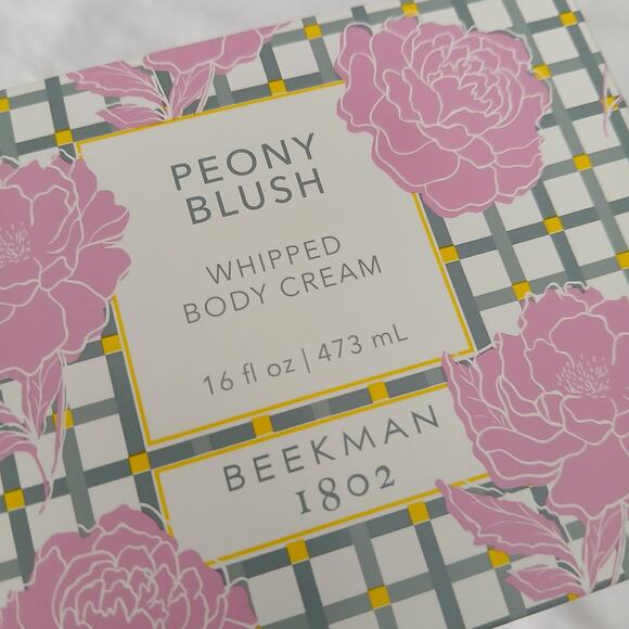 NIB Beekman 1802 PEONY BLUSH 16 oz Whipped Body Cream USA MADE Cruelty-Free - Picture 8 of 9